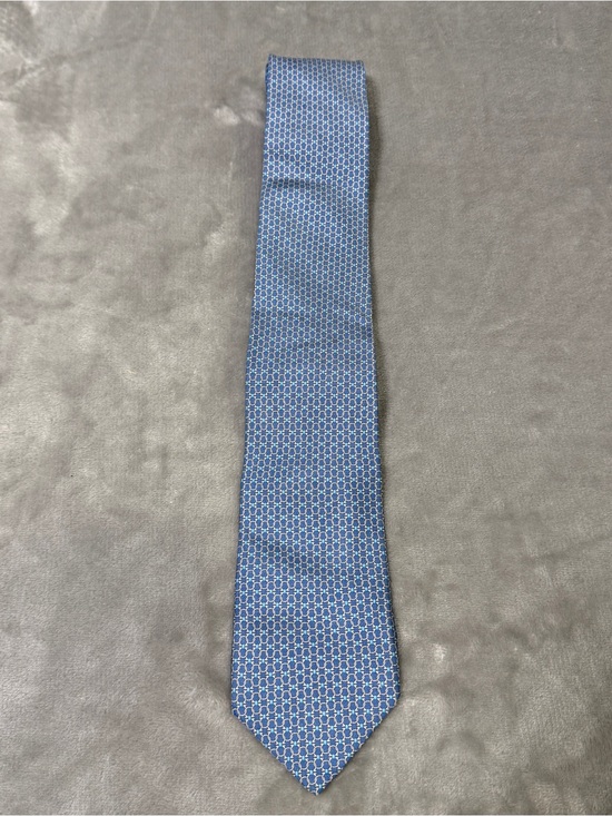 Salvatore Ferragamo Other - Salvatore Ferragamo Men's Blue 100% Silk Designer Tie Geometric